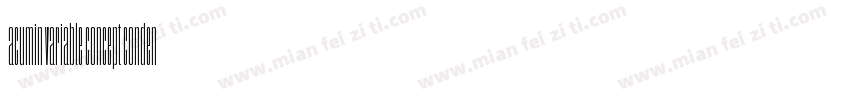 acumin variable concept condensed b字体转换